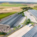 Overhead view of Tritax logistics park at Doncaster