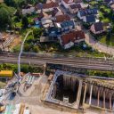 Aerial picture of the Rastatt tunnel on 17-8-17. Photo credit: Benedikt Spether