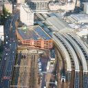 Aerial shot of Aberdeen station