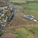 Overhead view of Carstairs Junction showing the tingle of lines connecting Glasgow, Edinburgh and Carlisle