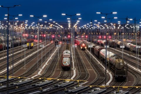 A marshalling yard in Berlin