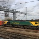 A Freightliner container train from Wentloog near Cardiff to Southampton. Photo credit: Geof Sheppard