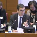 Jean-Pierre Farandou, CEO of the SNCF, speaking to the Finance Committee on 12 April 2023 (Screenshot, National Assembly)