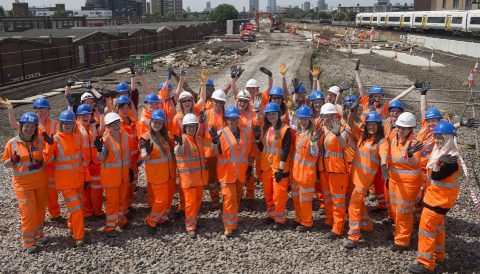 Female rail workers. Source: Women in Rail