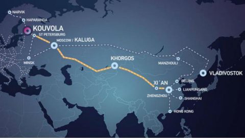 Finland-China train route. Photo: Kouvola Innovation