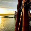 Sunset seen from Forth Bridge