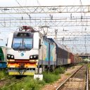 Freight train in Kazakhstan, source: Kazakhstan Railways