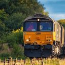 GBRf class 66 in the countryside