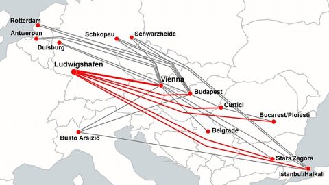 Hupac intermodal links, source: Hupac