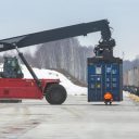 Intermodal terminal in Moscow region, source: Russian Railways