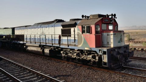 Freight train in Iran. Photo: Flickr