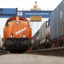 Shunting locomotive at the Ludwigshafen KTL terminal, Photographer: Markus Heimbach