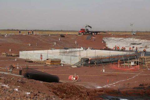 Mexico City Airport, under construction