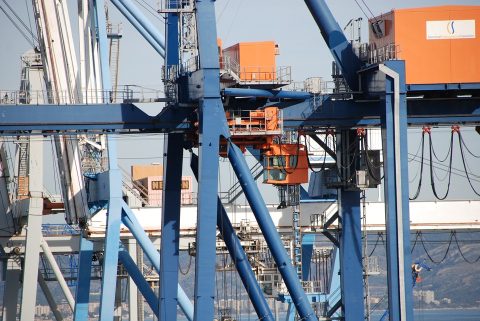 Maritime Transport Crane Port Of Castellón