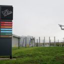 Welcome to Ravenscraig signpost and sculpture