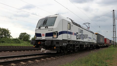 'I am European' locomotive of DB Cargo