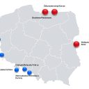 The most important border crossings for intermodal traffic. Source: UTK