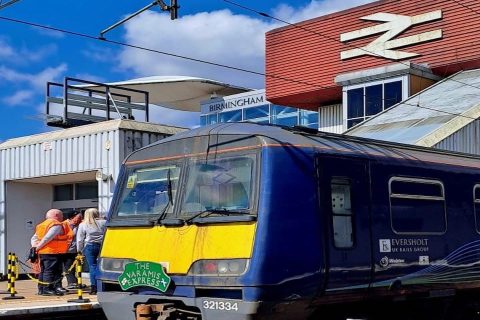 Varamis train on the platform at Birmingham International station